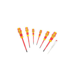 Zestaw wkrętaków 7szt+próbn. nr1 izolowane 1000V GEKO elektryczne