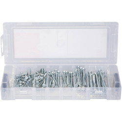 Fischer 560094 PowerFast II Wood Screws Steel Zinc Galvanized 125 pcs