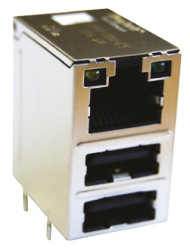 Złącze RJ45 Żeński Złącze RJ45 Przewlekany Bel-Stewart, proste, 8P4C-żyłowe