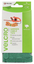 Taśma rzepowa szerokość 12mm, typu: haczyk-pętelka Zielony Velcro długość 380mm Opaska kablowa wielokrotnego użytku