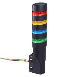 LD6A-4WQB-RYSG Red/Yellow/Blue/Green Stack Light LED Tower Wall Mount 24VAC/DC IDEC