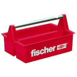 Fischer 060524 Toolbox Empty 1pc Red Durable and Compact