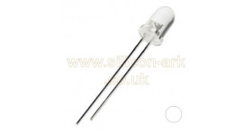 LED - 5mm cool WHITE round top (C513A) - Cree