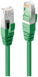 kabel LAN LINDY 47676, 1 szt., RJ45, CAT 6a, S/FTP, 0.50 m, zielony
