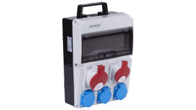 Rozdzielnica Budowlana Cas_1 Hermetyczna Ip54 Bez Zabezpieczeń + 32A/5P +...