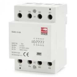 Stycznik modułowy 40-04 40A 4NC 230V 3P 3-FAZ IS40-3-04