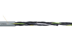 Control Cable liczba żył 2 0,34 mm² Nieekranowany Igus 7 A średnica zew 5mm Szary