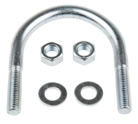 U-Bolt, Stalowe, ocynkowany, M12, szer. 75mm, RS PRO