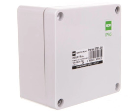 INDUSTRIAL Puszka hermetyczna n/t 105x105x66 IP65 szara 2701-00