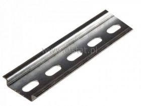 Szyna montażowa TS35, perforowana, L= 10cm, ocynk