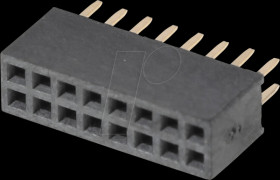 10120655 socket connector 1,27mm 2x8 straight