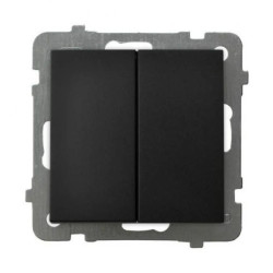 AS Łącznik podwójny zwierny czarny metalik ŁP-17G/m/33