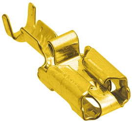 Konektor płaski Żeński 6.35 x 0.81mm długość 22.9mm Izolacja: Nieizolowane