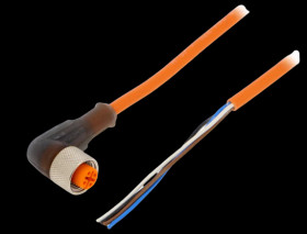 Przewód przyłączeniowy M12 4 PIN kątowy 2m RKWT 4-07/2 M LUMBERG