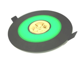 Downlight ARIES green 3*1W biały ciepły,srebrny