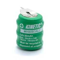 Akumulator NiMH 3.6V 80mAh 2piny