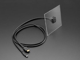 Adafruit Dual Panel Mount Extension Cable with HDMI / DVI and USB Type-C