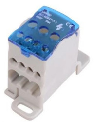 Blok rozdzielczy 80A Mostek łączeniowy UKK80 na szynę