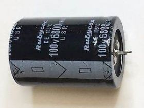 KONDENSATOR 6800UF 100V Ø35x50mm 10% TNT RUBYCON