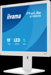 B1980S-W1 48-cm monitor, pivot, loudspeakers, white