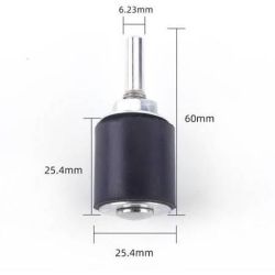 TRZPIEŃ OŚKA 6,23mm GUMOWY DO SZLIFIERKI