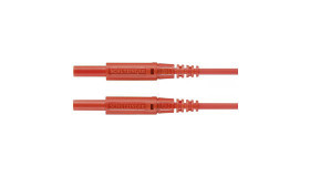 Przewód pomiarowy 2 mm MSFK A301 / 0.5 / 100 / SW, PVC, 10A, 600V, kolor: Czarny, dł. 1m, CAT III 600V, -10 →
