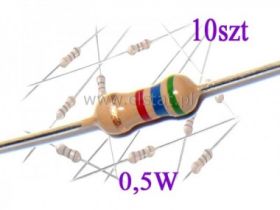 Rezystor węglowy 180 Ohm 0,5W