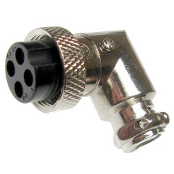 Wtyk żeński NC514(4-F) kątowe gniazdo mikr. CB 4p kąt. na kabe