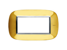 AXOLUTE Ramka 1 pojedyncza owalna 4 moduły złoty połysk HB4804OR LEGRAND