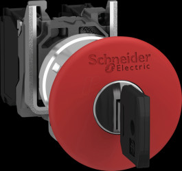 XB4BS9445 Emergency stop switch, Harmony XB4, 22 mm, red, key release