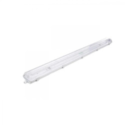Oprawa hermetyczna pod tuby LED 2x60cm Szara IP65 ABS + PS 66,1x11,2x8,3cm VO2814