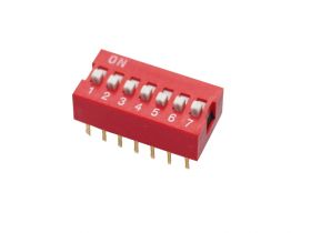 DIP Switch RoHS X 7 Czerwony /982