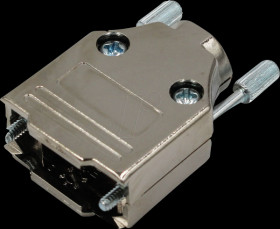 MHDTPK15-K D-Sub cap, 15-pin, straight, silver, size A