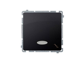 SIMON BASIC Wyłącznik schodowy z podświetleniem LED (moduł) szybkozłącza grafit matowy BMW6L.01/28 KONTAKT SIMON