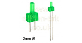 LED - 2mm green Lighthouse (LTL-1234A) - Liteon