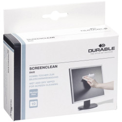 Durable 572102 SCREENCLEAN DUO Wipers Gentle Streak-Free Anti-Static