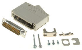 Złącze D-Sub 25-pinowe Prosty Cyna