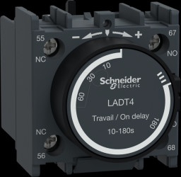 LADT4 Time block, TeSys D, 1 NC, 1 NO, screw connection