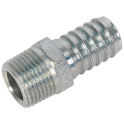 Sealey AC42 Male Screwed Tail Piece 3/8&quot;bspt - 1/2&quot; Hose Pack of 5