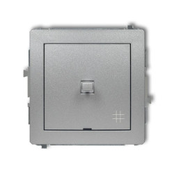 DECO Łącznik krzyżowy w stylu amerykańskim srebrny metalik 7DWPUS-6