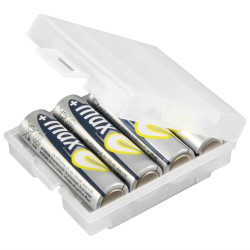4-Slot Storage Box for AA/AAA Batteries