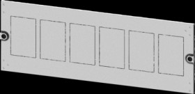 Aperture, rectangular, sheet steel, (W x H x D) 800 x 250 x 10 mm, light gray, 8PQ2025-8BA10