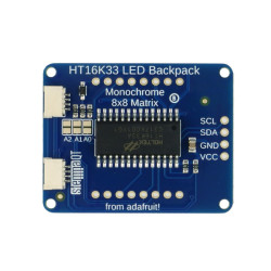 STEMMA QT 1.2&quot; 8x8 LED Matrix Backpack - moduł ze sterownikiem I2C dla wyświetlaczy matrycowych LED 8x8