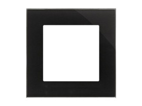 SIMON 55 Ramka 1 pojedyncza Nature szkło classic czarne TRN1/182 KONTAKT SIMON