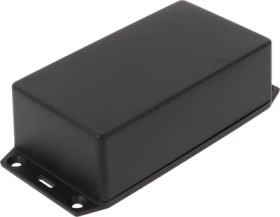 ABS enclosure, (L x W x H) 119 x 66 x 36 mm, black (RAL 9005), IP54, 1591XXCFLBK