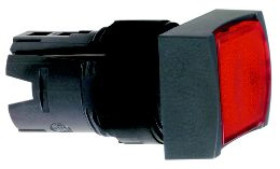 Napęd przycisku podś. prost. czerw. O 16, blokująca bez nasadki zint. LED ZB6DF4