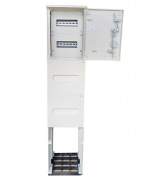 Obudowa termoutwardzalna z fundamentem 26x40 2x8 modułów IP 44 rozdzielnia elektryczna złącze kablowe RT 26x40 TH/F