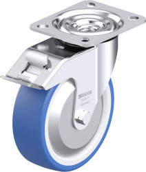 Blickle 948082 L-POTHS 125XR-FI-FA Rolka obrotowa z blachy stalowej Średnica koła: 125 mm Maksymalne obciążenie: 250 kg
