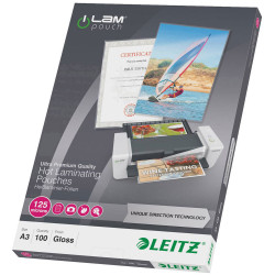 Leitz 7488 Laminate sheet A3 125 micron glossy 100 pcs