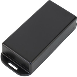 PC miniature enclosure, (L x W x H) 50 x 100 x 24 mm, black (RAL 9005), IP68, 1551WYFLBK